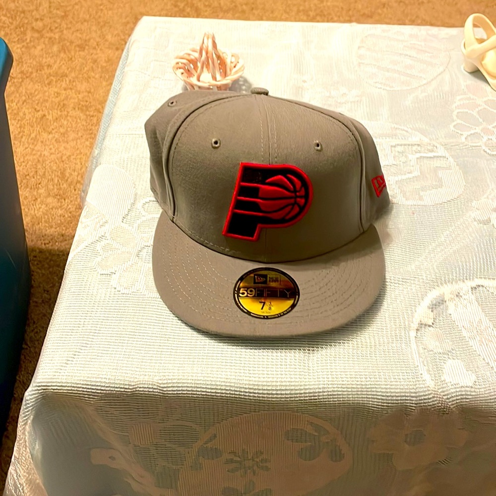 Brand new Indiana Pacers Cap by 59 fpacers logo on it